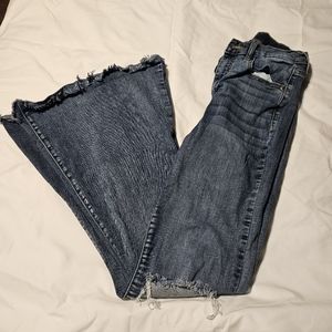 Sneak Peek Flare Boot Cut Blue Jeans, size 5 or 27